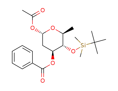 3-O-benzoyl-4-O-tert-butyldimethylsilyl-2,6-dideoxy-L-hexopyranoside acetate