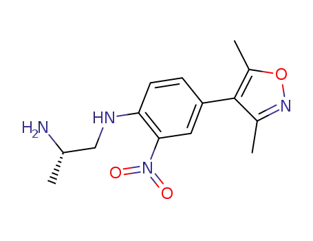 (2S)-N<sup>1</sup>-[4-(3,5-Dimethyl-1,2-oxazol-4-yl)-2-nitrophenyl]propane-1,2-diamine
