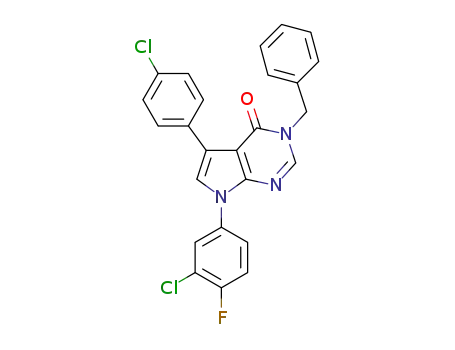C<sub>25</sub>H<sub>16</sub>Cl<sub>2</sub>FN<sub>3</sub>O
