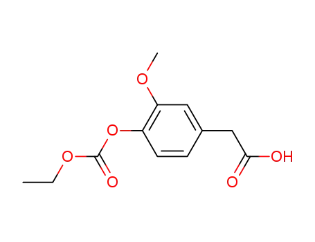 4-carbethoxy-3-methoxyphenylethanoic acid