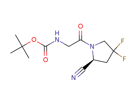 tert-butyl (S)-(2-(2-cyano-4,4-difluoropyrrolidin-1-yl)-2-oxoethyl)carbamate