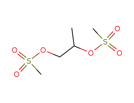 Molecular Structure of 26439-20-3 (propane-1,2-diyl dimethanesulfonate)