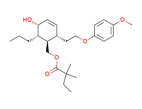 2,2-Dimethyl-butyric acid (1R,2S,5R,6S)-5-hydroxy-2-[2-(4-methoxy-phenoxy)-ethyl]-6-propyl-cyclohex-3-enylmethyl ester