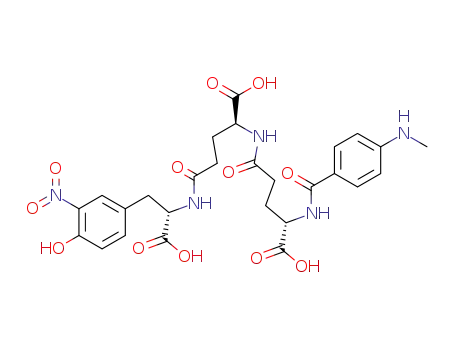(S)-4-[(S)-1-Carboxy-2-(4-hydroxy-3-nitro-phenyl)-ethylcarbamoyl]-2-[(S)-4-carboxy-4-(4-methylamino-benzoylamino)-butyrylamino]-butyric acid