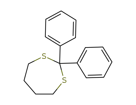 Molecular Structure of 104143-58-0 (1,3-Dithiepane, 2,2-diphenyl-)