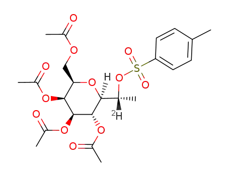 4,5,6,8-tetra-O-acetyl-3,7-anhydro-1-deoxy-2-deuterio-2-O-p-tolylsulfonyl-D-threo-L-galacto-octitol