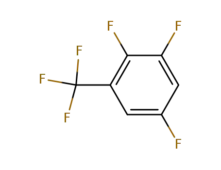 Molecular Structure of 392-91-6 (2,3,5-TRIFLUOROBENZOTRIFLUORIDE)