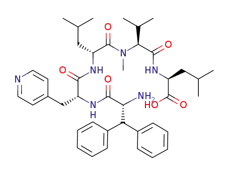 HO-Leu-N-Me-Val-D-Leu-D-3-(4-pyridyl)Ala-3,3-diphenyl-D-Ala-NH<SUB>2</SUB>