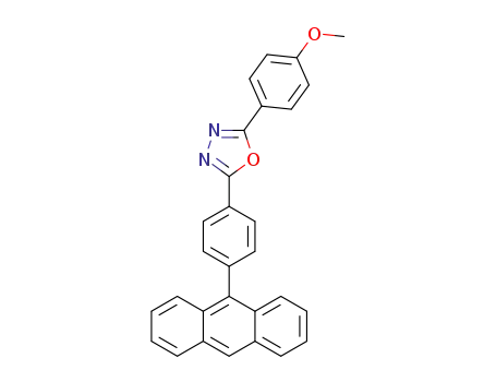 2-(4-(anthracen-9-yl)phenyl)-5-(4-methoxyphenyl)-1,3,4-oxadiazole