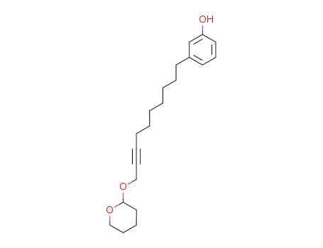 3-[10-(Tetrahydro-pyran-2-yloxy)-dec-8-ynyl]-phenol