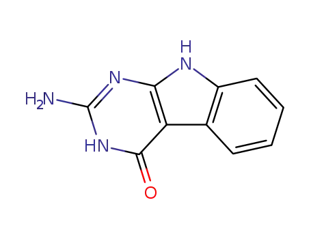 2-amino-1,9-hydroxy-4H-pyrimido[4,5-b]indol-4-one