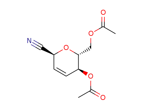 ((2R,3S,6S)-3-acetoxy-6-cyano-3,6-dihydro-2H-pyran-2-yl)methyl acetate