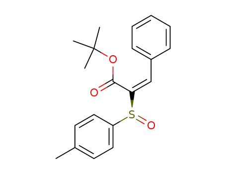 2-Propenoic acid, 2-[(S)-(4-methylphenyl)sulfinyl]-3-phenyl-,
1,1-dimethylethyl ester, (2E)-