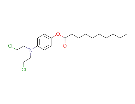 Molecular Structure of 76806-94-5 (4-[bis(2-chloroethyl)amino]phenyl decanoate)