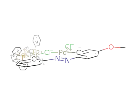Molecular Structure of 1569542-91-1 (C<sub>47</sub>H<sub>38</sub>Cl<sub>2</sub>FeN<sub>2</sub>OP<sub>2</sub>Pd<sub>2</sub>)