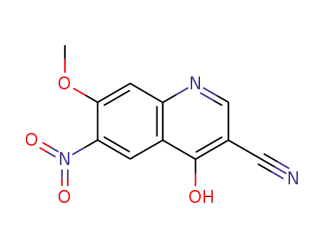 7-methoxy-6-nitro-4-oxo-1,4-dihydroquinoline-3-carbonitrile