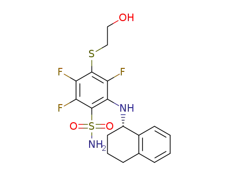 2-[((1S)-1,2,3,4-tetrahydronapthalen-1-ylamino)]-3,5,6-trifluoro-4-[(2-hydroxyethyl)thio]benzenesulfonamide