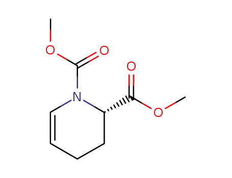 Molecular Structure of 88817-74-7 (1,2(2H)-Pyridinedicarboxylic acid, 3,4-dihydro-, dimethyl ester, (2S)-)