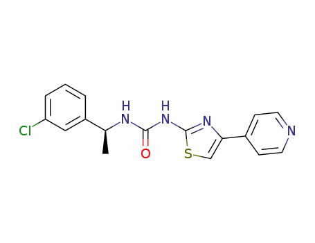 (S)-1-(1-(3-chlorophenyl)ethyl)-3-(4-(pyridin-4-yl)thiazol-2-yl)urea