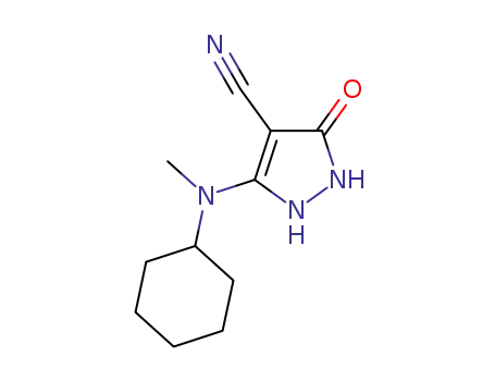 5-[cyclohexyl(methyl)amino]-3-oxo-2,3-dihydro-1H-pyrazole-4-carbonitrile