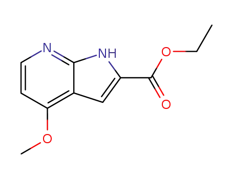 Molecular Structure of 290332-97-7 (ETHYL 4-METHOXY-1H-PYRROLO[2,3-B]PYRIDINE-2-CARBOXYLATE)