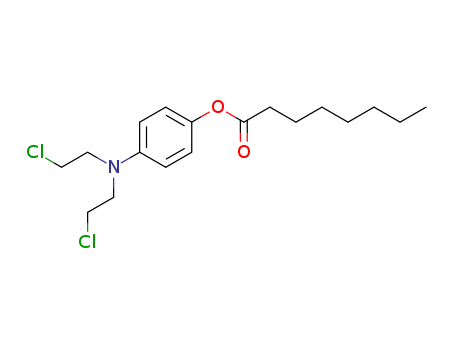 Octanoic acid,4-[bis(2-chloroethyl)amino]phenyl ester
