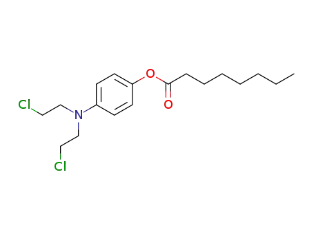 Molecular Structure of 83626-91-9 ([4-[bis(2-chloroethyl)amino]phenyl] octanoate)