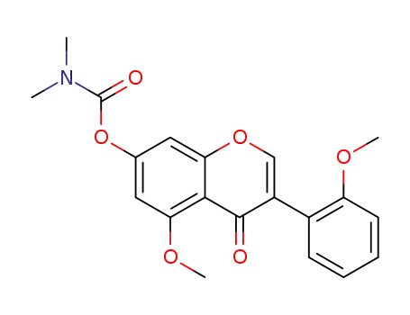 5-methoxy-3-(2-methoxyphenyl)-4-oxo-4H-chromen-7-yl dimethylcarbamate