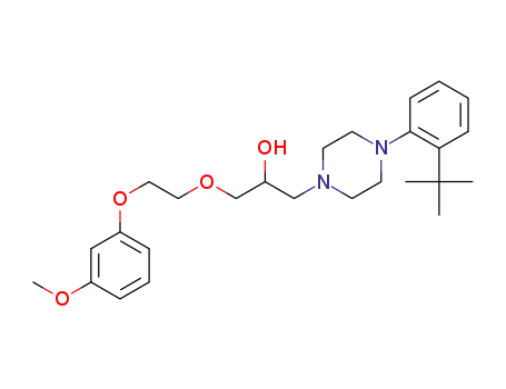 1-(4-(2-(tert-butyl)phenyl)piperazin-1-yl)-3-(2-(3-methoxyphenoxy)ethoxy)propan-2-ol
