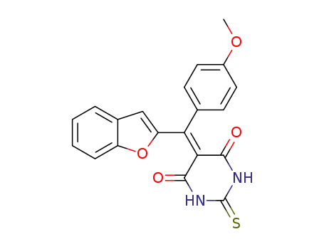 5-[1-benzofuran-2-yl(4-methoxyphenyl)methylidene]-2-thioxodihydropyrimidin-4,6(1H,5H)-dione