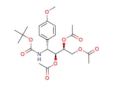 Acetic acid (1S,2S)-2,3-diacetoxy-1-[(R)-tert-butoxycarbonylamino-(4-methoxy-phenyl)-methyl]-propyl ester