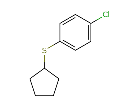 Molecular Structure of 141622-73-3 ((4-chlorophenyl)(cyclopentyl)sulfane)