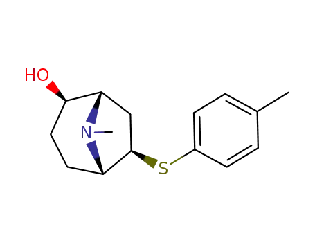 N-methyl-(1S,2R,5S,6R)-6-(p-tolylsulphenyl)-8-azabicyclo<3.2.1>octan-2-ol
