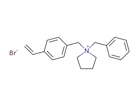 1-benzyl-1-(4-vinylbenzyl)pyrrolidinium bromide