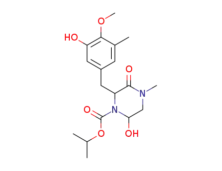 6-hydroxy-2-(3-hydroxy-4-methoxy-5-methyl-benzyl)-4-methyl-3-oxo-piperazine-1-carboxylic acid isopropyl ester