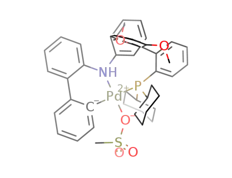 Molecular Structure of 1599466-88-2 (C<sub>45</sub>H<sub>52</sub>NO<sub>5</sub>PPdS)