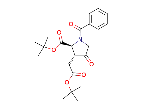 (2S,3R)-N-benzoyl-3-tert-butoxycarbonylmethyl-4-oxo proline tert-butyl ester
