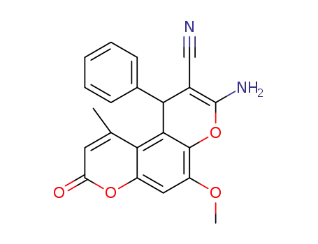 3-amino-5-methoxy-10-methyl-8-oxo-1-phenyl-1,8-dihydropyrano[3,2-f]chromene-2-carbonitrile
