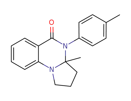 Molecular Structure of 1234324-00-5 (3a-methyl-4-(p-tolyl)-2,3,3a,4-tetrahydropyrrolo[1,2-a]quinazolin-5(1H)-one)