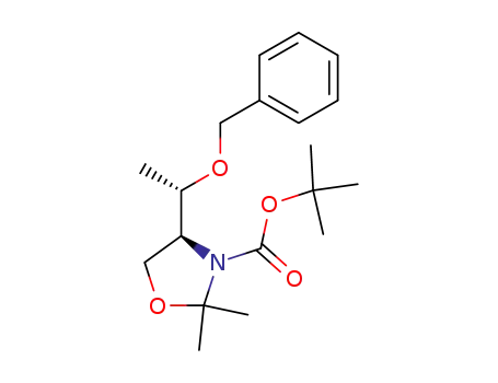 (S)-4-<(S)-1-(benzyloxy)ethyl>-3-t-butoxycarbonyl-2,2-dimethyl-1,3-oxazolidine