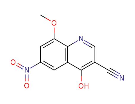 8-methoxy-6-nitro-4-oxo-1,4-dihydroquinoline-3-carbonitrile