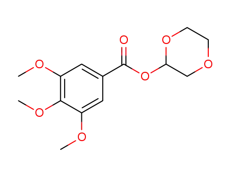 Molecular Structure of 1597710-74-1 (1,4-dioxan-2-yl 3,4,5-trimethoxybenzoate)