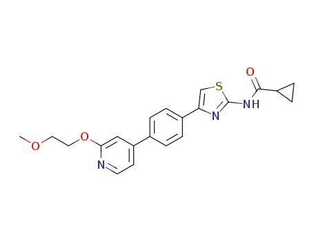 N-(4-{4-[2-(2-methoxyethoxy)pyridin-4-yl]phenyl}thiazol-2-yl)cyclopropanecarboxamide