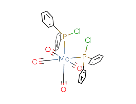 Molecular Structure of 23581-79-5 (cis-Mo(CO)4(Ph<sub>2</sub>PCl)2)