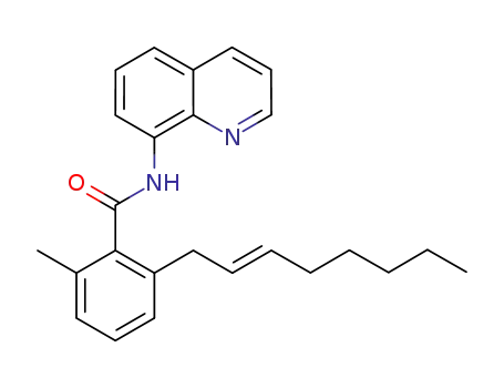 (E)-2-methyl-6-(oct-2-en-1-yl)-N-(quinolin-8-yl)benzamide