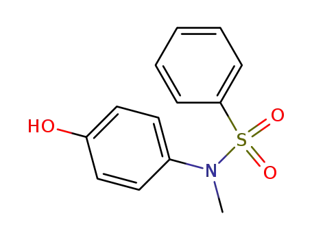 Molecular Structure of 34523-31-4 (N-(4-HYDROXY-PHENYL)-N-METHYL-BENZENESULFONAMIDE)
