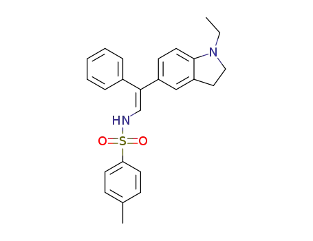 N-(2-(1-ethylindolin-5-yl)-2-phenylvinyl)-4-methylbenzenesulfonamide