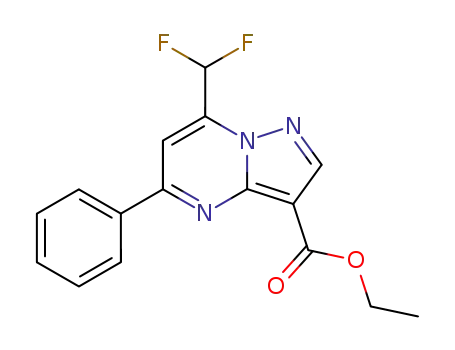 ethyl 7-(difluoromethyl)-5-phenylpyrazolo[1,5-a]pyrimidine-3-carboxylate