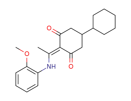4-(1-((2-methoxyphenyl)amino)ethylidene)-[1,1'-bi(cyclohexane)]-3,5-dione