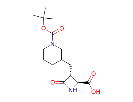 3-((2S,3R)-2-Carboxy-4-oxo-azetidin-3-ylmethyl)-piperidine-1-carboxylic acid tert-butyl ester
